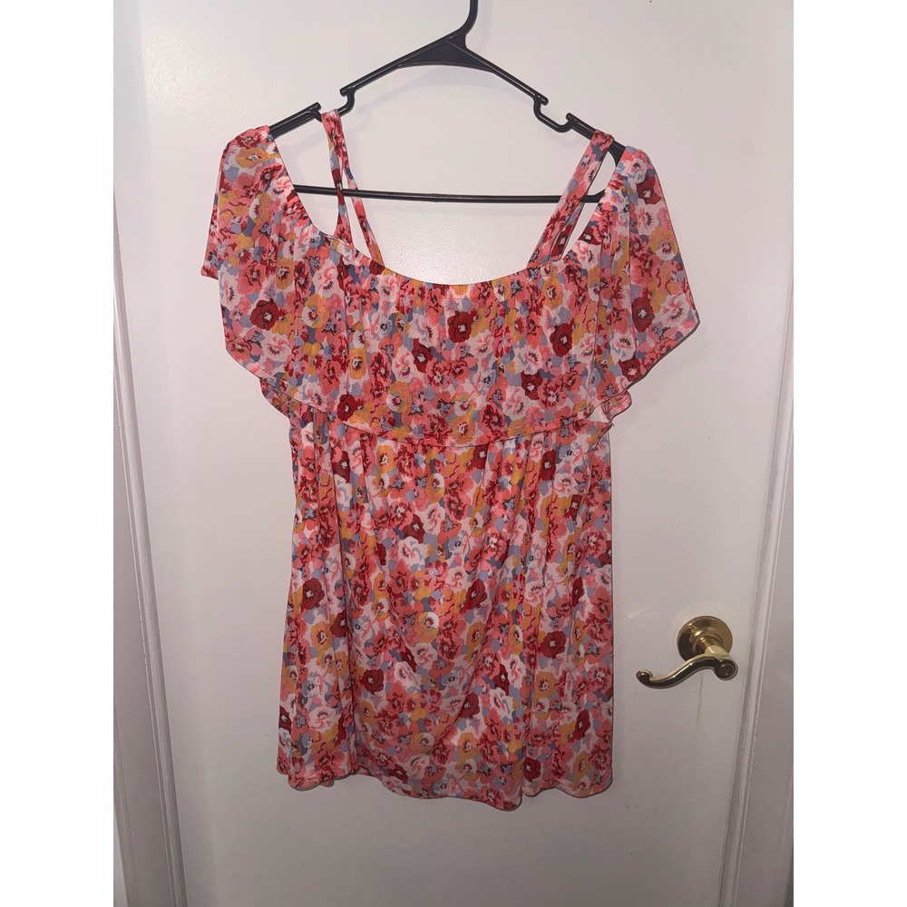 Floral Off-Shoulder Pink Summer Top